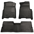 Picture of Husky Liners 08-10 Ford SD Super Cab WeatherBeater Combo Black Floor Liners w-o Manual Trans Case