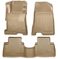 Picture of Husky Liners 08-12 Honda Accord 4DR WeatherBeater Combo Tan Floor Liners One Piece for 2nd Row