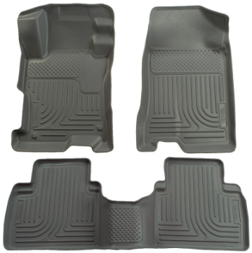 Picture of Husky Liners 06-11 Honda Civic 4DR WeatherBeater Combo Gray Floor Liners