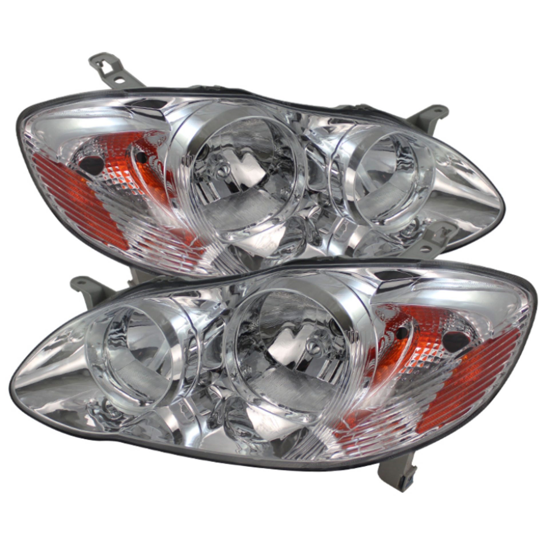 Picture of xTune Toyota Corolla 03-06 Crystal Headlights Chrome HD-JH-TC03-AM-C