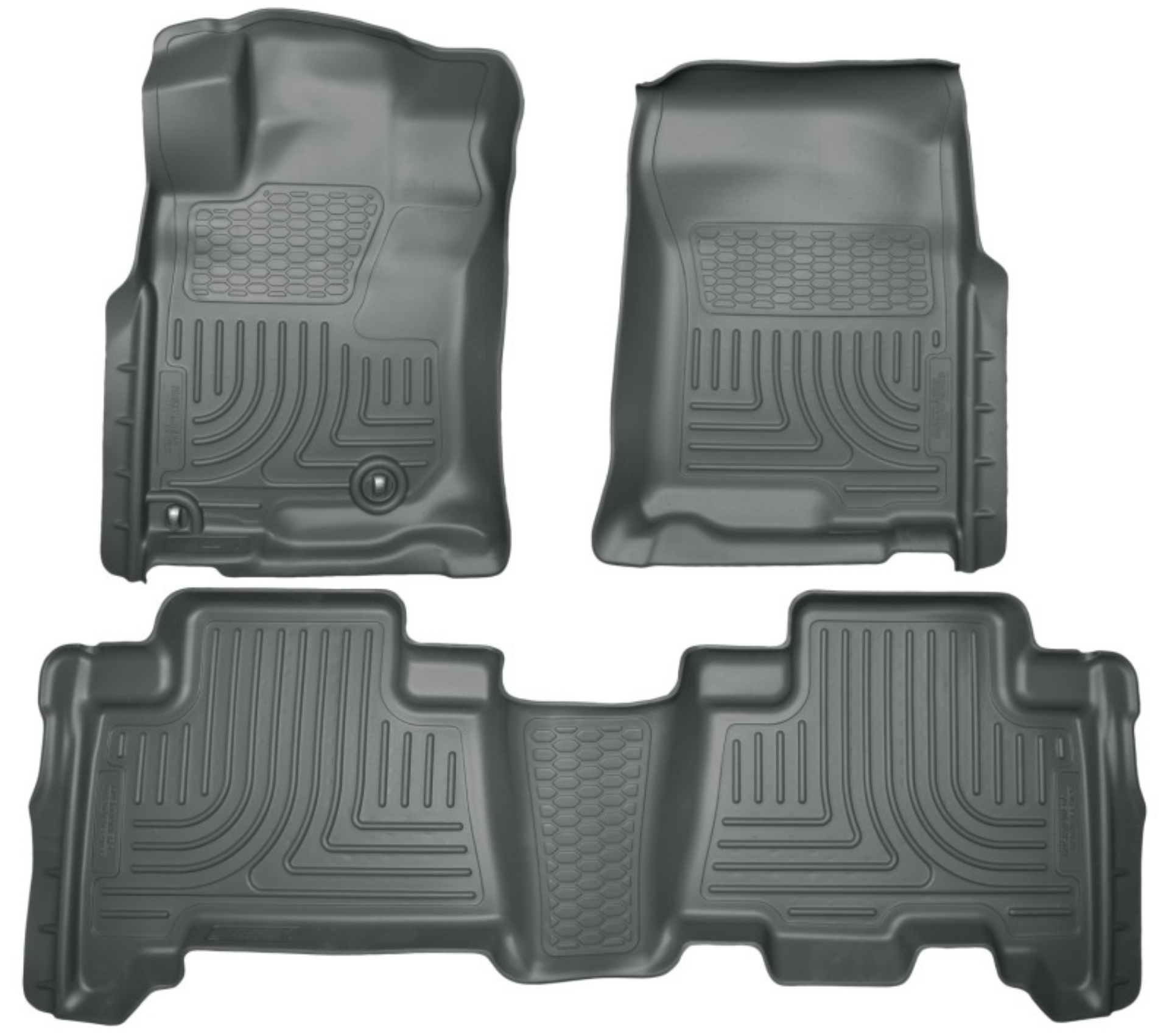 Picture of Husky Liners 10-12 Toyota 4Runner-Lexus GX460 WeatherBeater Combo Black Floor Liners