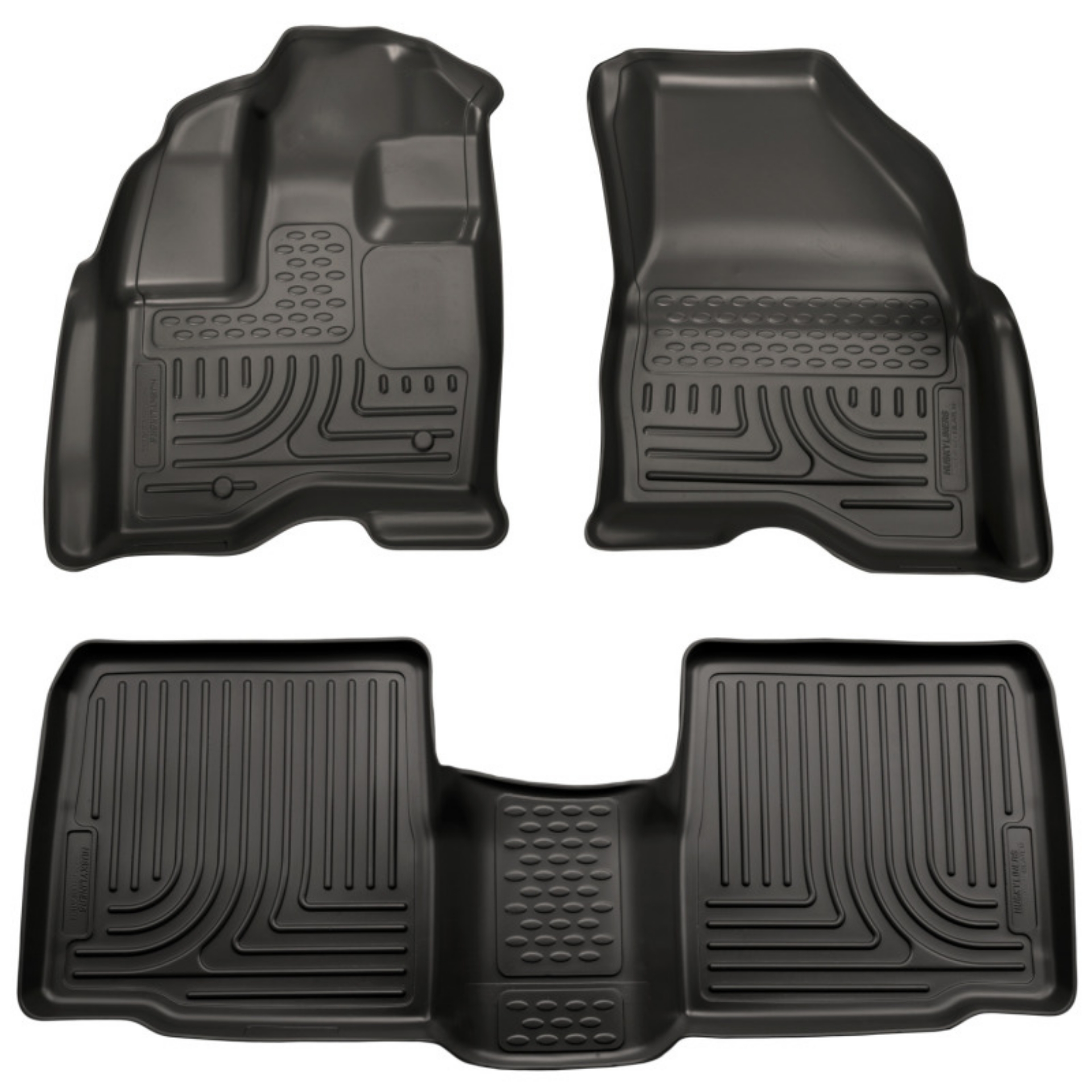 Picture of Husky Liners 10-13 Ford Taurus WeatherBeater Combo Black Floor Liners