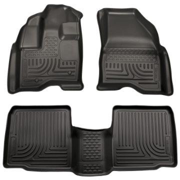 Picture of Husky Liners 10-13 Ford Taurus WeatherBeater Combo Black Floor Liners