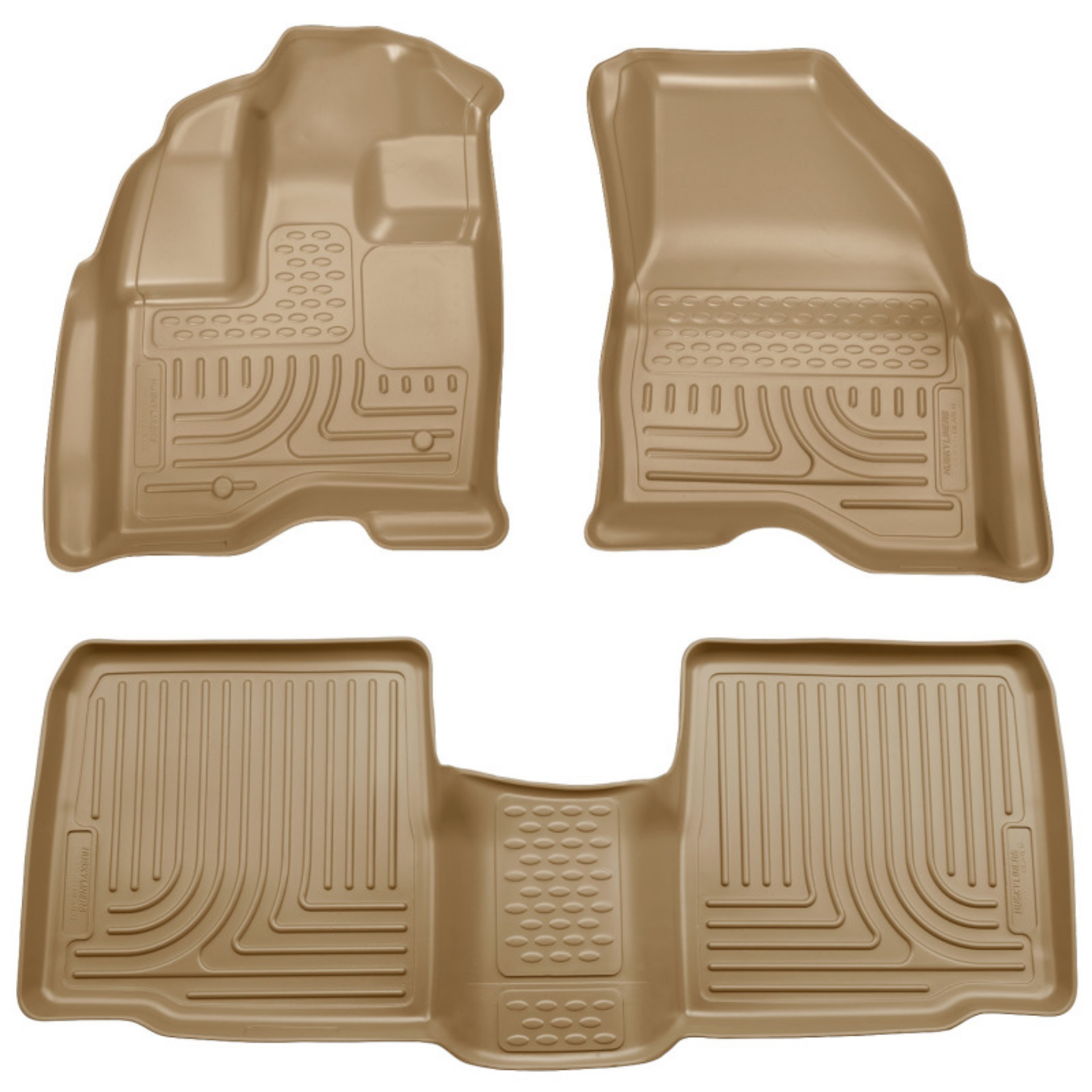 Picture of Husky Liners 10-13 Ford Taurus WeatherBeater Combo Tan Floor Liners