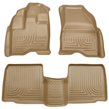 Picture of Husky Liners 10-13 Ford Taurus WeatherBeater Combo Tan Floor Liners