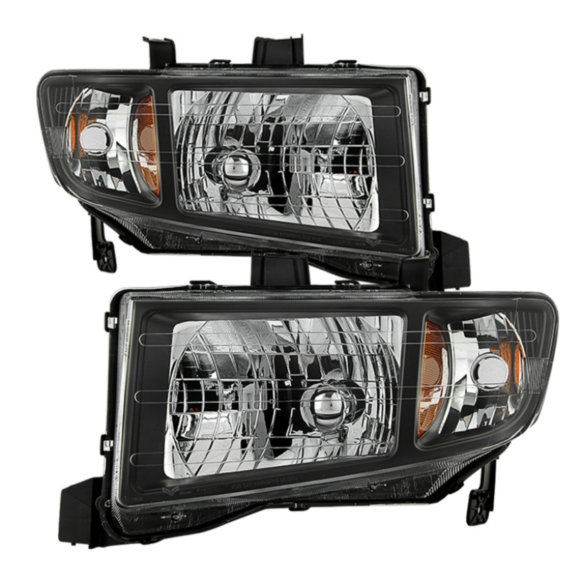 Picture of xTune Honda Ridgeline 06-13 Crystal Headlights Black HD-JH-HRID06-AM-BK