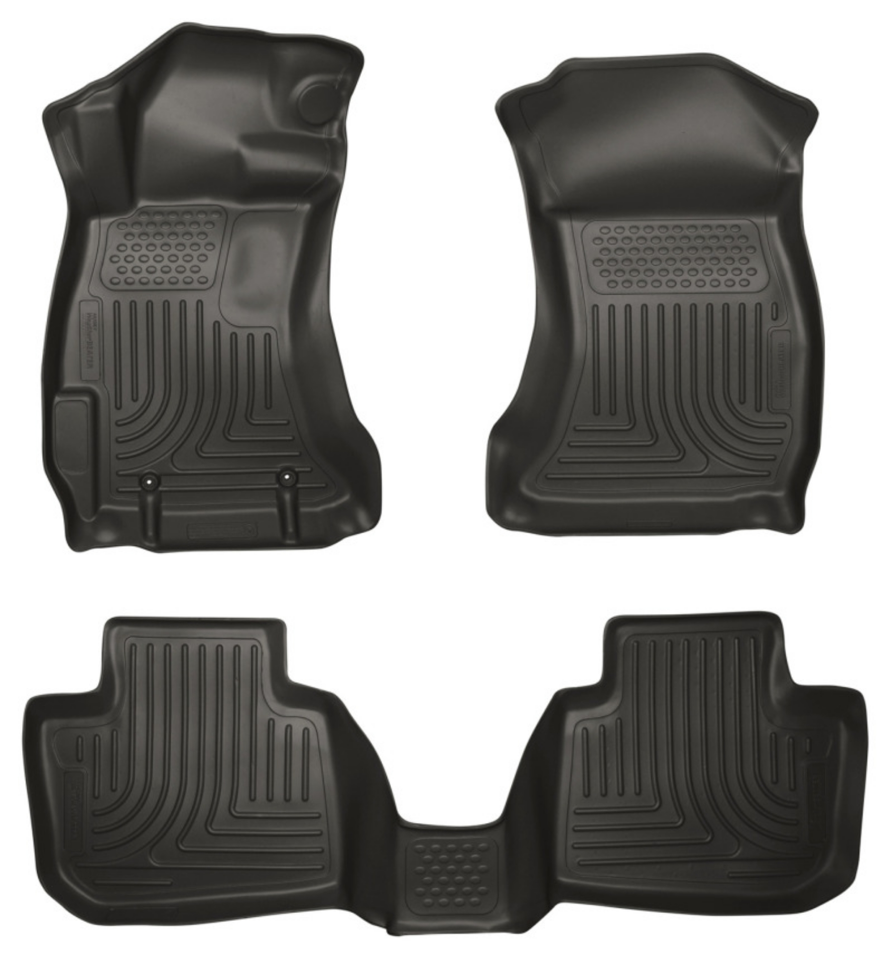 Picture of Husky Liners 10-12 Subaru Legacy-Outback WeatherBeater Combo Black Floor Liners