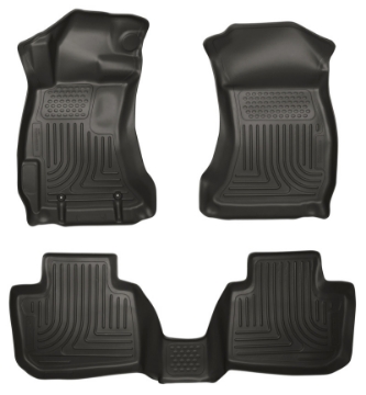 Picture of Husky Liners 10-12 Subaru Legacy-Outback WeatherBeater Combo Black Floor Liners