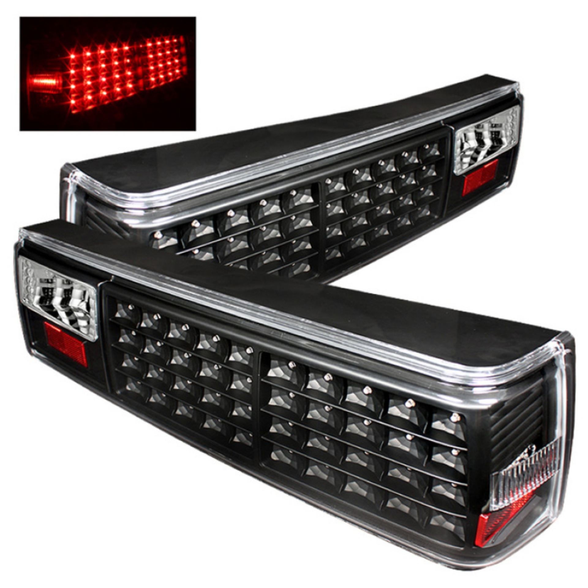 Picture of xTune Ford Mustang 87-93 LED Tail Lights Black ALT-ON-FM87-LED-BK