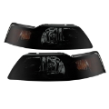 Picture of Xtune Ford MUStang 99-04 OEM Amber Headlights Black Smoked HD-JH-FM99-AM-BSM