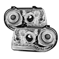 Picture of xTune Chrysler 300C 05-10  Not 300  Halo Projector Headlights Chrome PRO-JH-C300C-LED-C