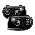 Picture of xTune Chrysler 300C 05-10  Not 300  Halo Projector Headlights Black PRO-JH-C300C-LED-BK