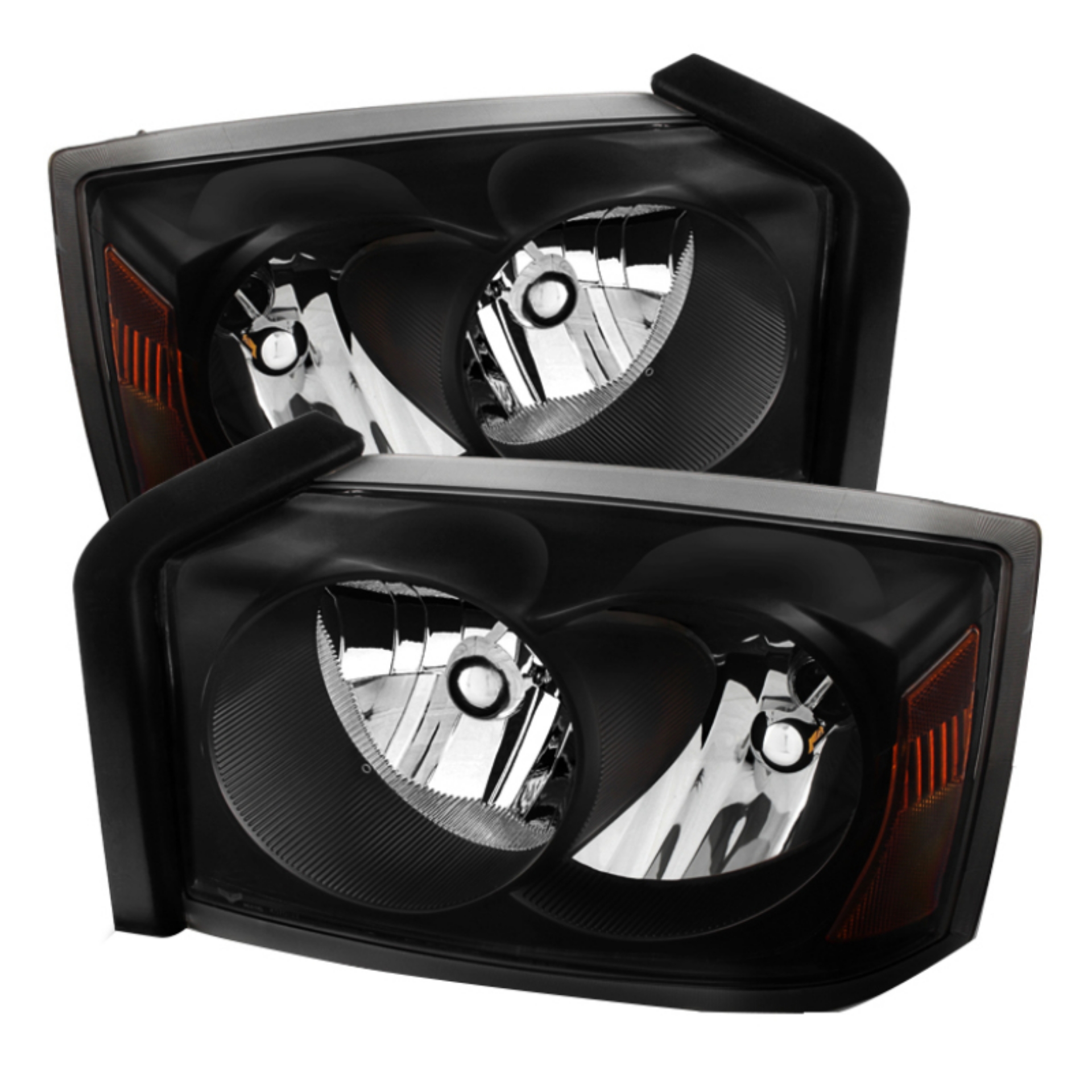 Picture of xTune Dodge Dakota 05-07 Crystal Headlights Black HD-JH-DDAK05-AM-BK