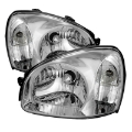 Picture of xTune Hyundai Santa Fe 2003-2006 Crystal Headlights Chrome HD-JH-HYSA03-C