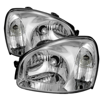 Picture of xTune Hyundai Santa Fe 2003-2006 Crystal Headlights Chrome HD-JH-HYSA03-C
