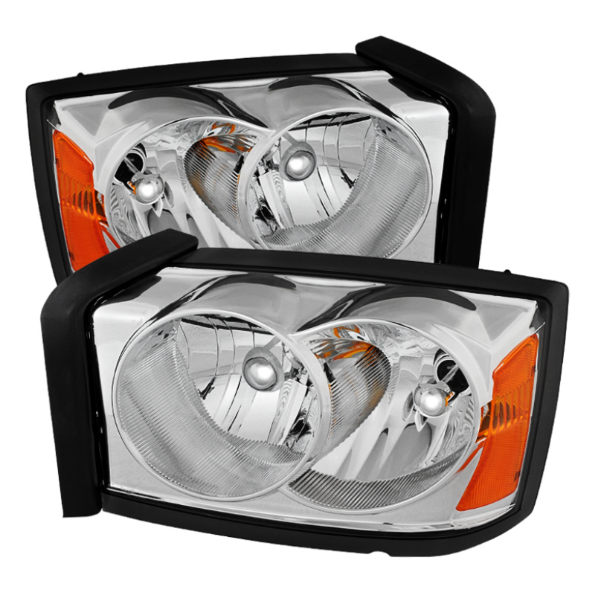 Picture of xTune Dodge Dakota 05-07 Crystal Headlights Chrome HD-JH-DDAK05-AM-C