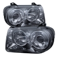 Picture of xTune Chrysler 300C w- Halogen Projection Style Only 05-10 Headlights Smoked HD-JH-C300C-SM