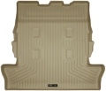 Picture of Husky Liners 08-11 Lexus LX570 Weatherbeater Tan Rear Cargo Liner Folded 3rd Row