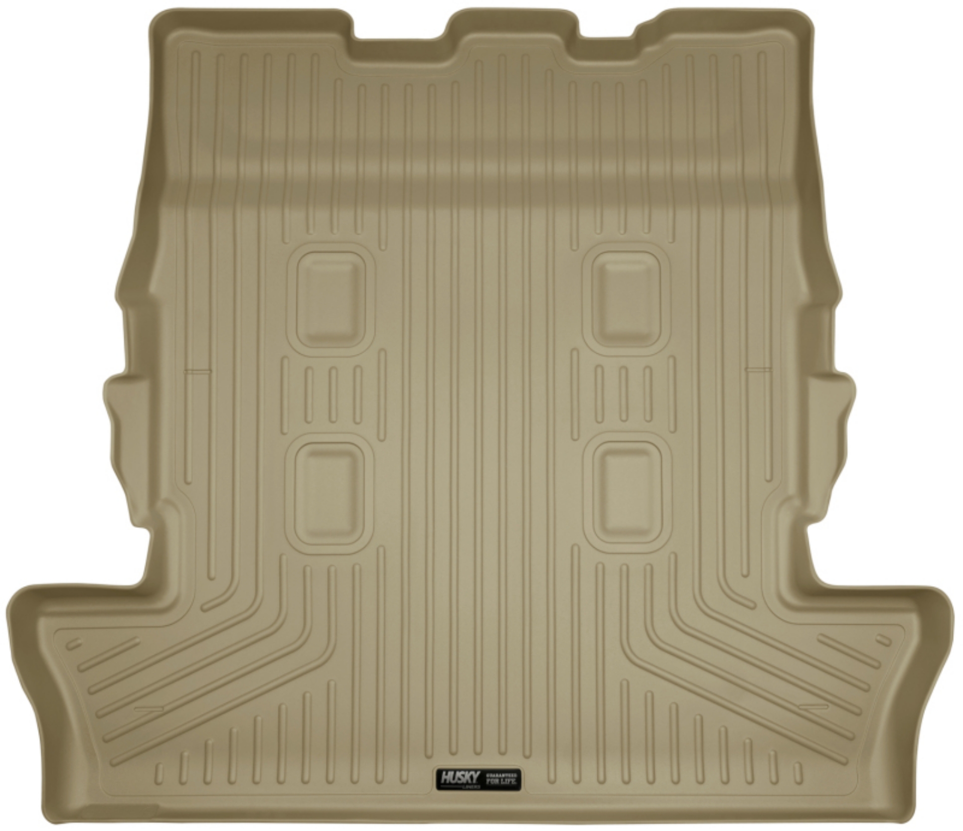 Picture of Husky Liners 08-11 Lexus LX570 Weatherbeater Tan Rear Cargo Liner Folded 3rd Row