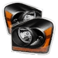 Picture of xTune Dodge Durango 04-05 OEM Headlamps Black HD-JH-DDU04-AM-BK