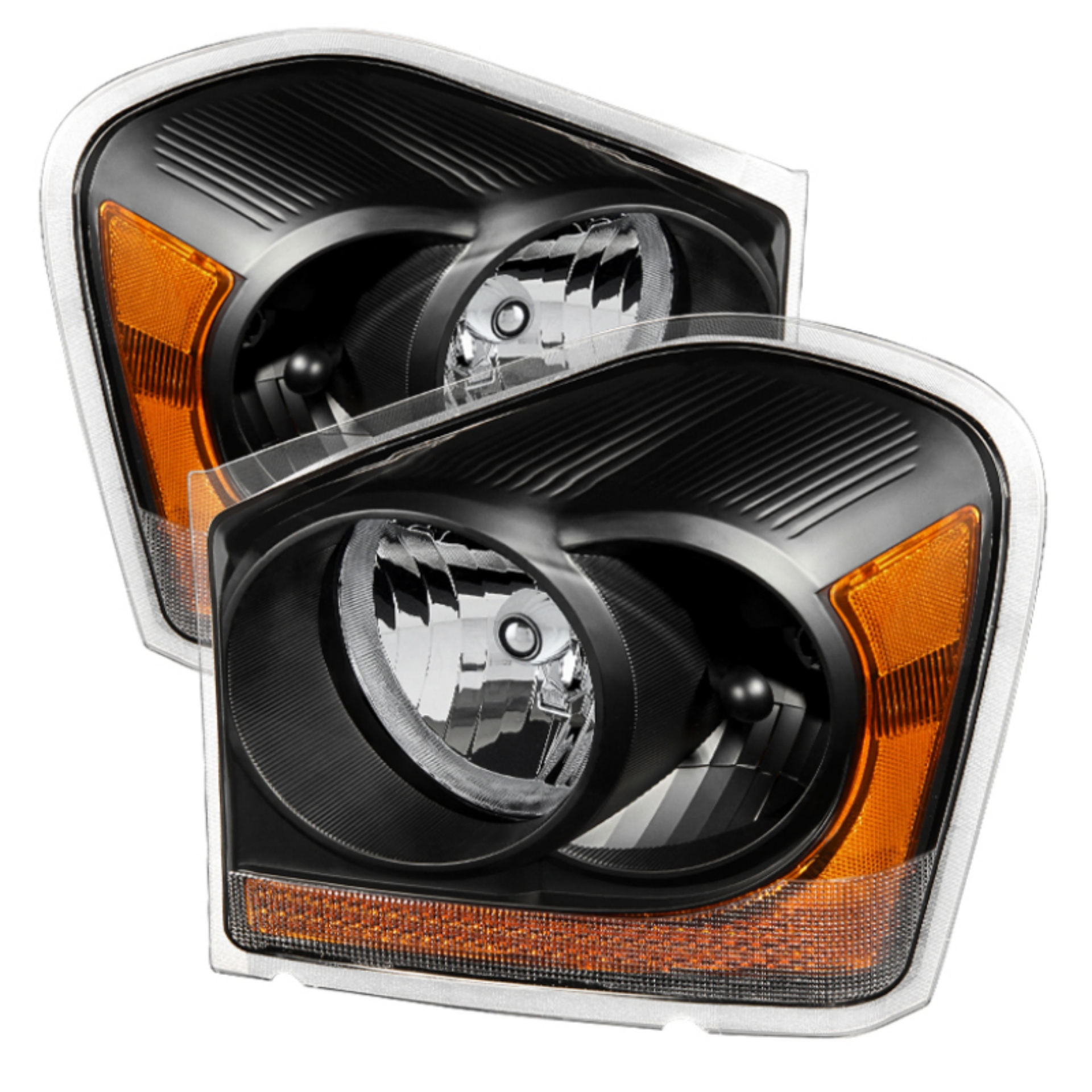 Picture of xTune Dodge Durango 04-05 OEM Headlamps Black HD-JH-DDU04-AM-BK