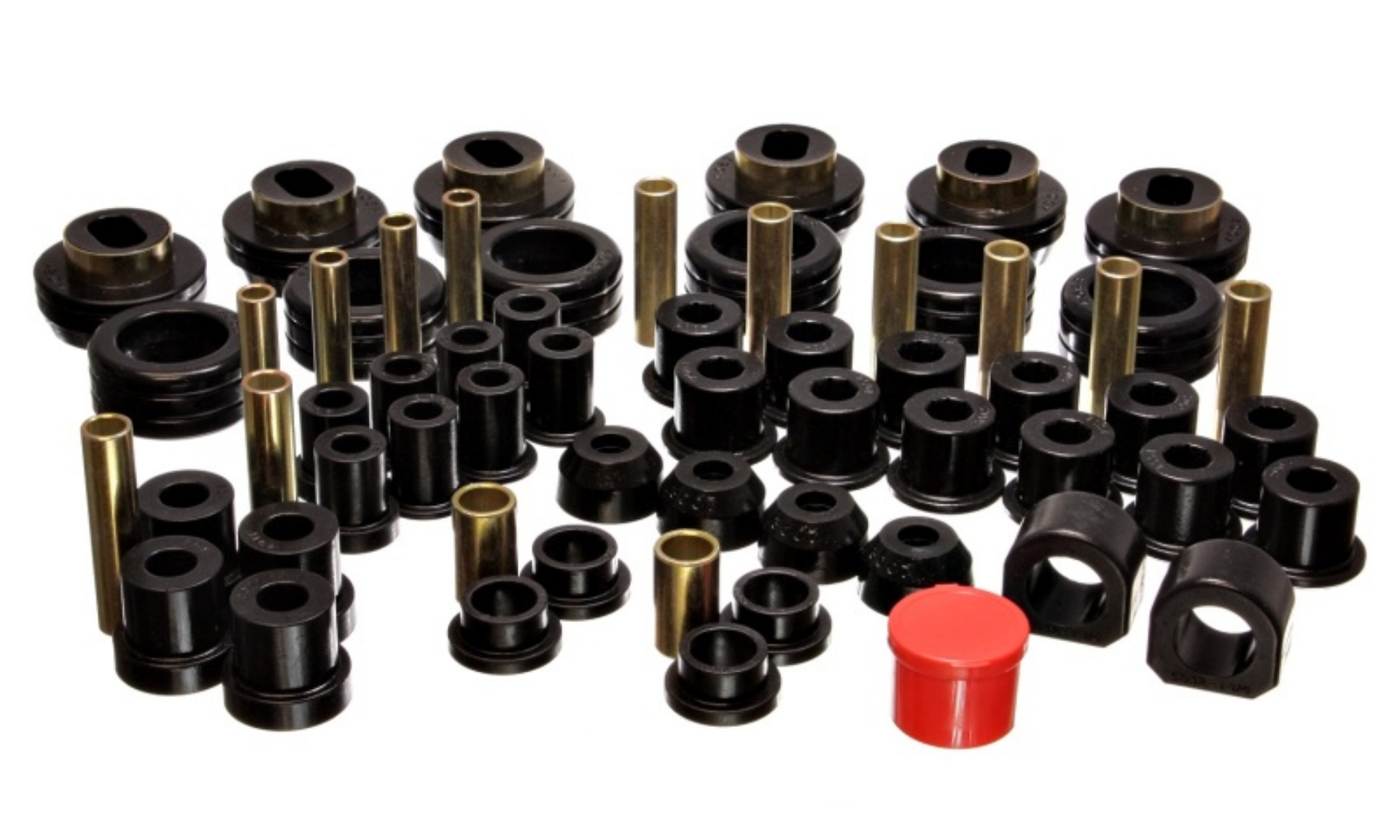 Picture of Energy Suspension 81-87 Chevy-GMC 4WD w- Aftermarket Frt Springs Blk Hyper-flex Master Bushing Set
