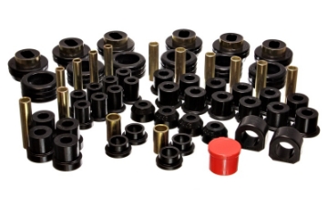 Picture of Energy Suspension 81-87 Chevy-GMC 4WD w- Aftermarket Frt Springs Blk Hyper-flex Master Bushing Set