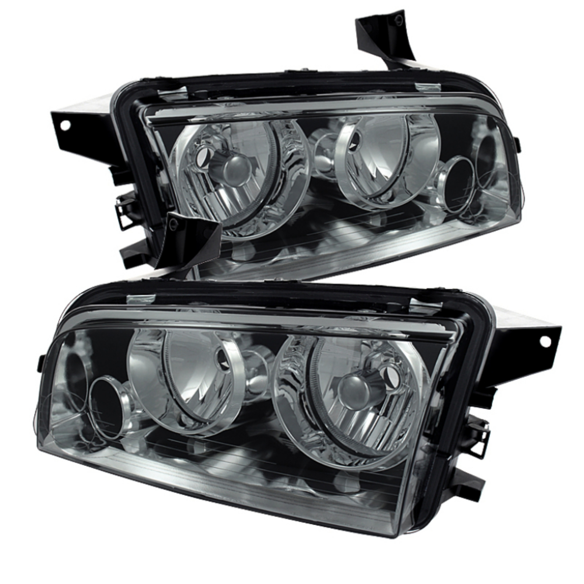 Picture of Xtune Dodge Charger 06-10 Halogen Only Does Not Fit Hid Model Headlights Smoked HD-JH-DCH06-SM