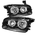 Picture of Xtune Dodge Charger 06-10 Halogen Only Does Not Fit Hid Model Headlights Black HD-JH-DCH06-BK