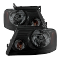 Picture of xTune Ford F150 04-08 Amber Crystal Headlights Black Smoked HD-JH-FF15004-AM-BSM