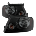 Picture of xTune Ford F150 04-08 Amber Crystal Headlights Black Smoked HD-JH-FF15004-AM-BSM