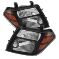Picture of xTune Nissan Pathfinder 08-11 Amber Crystal Headlights Black HD-JH-NP08-AM-BK