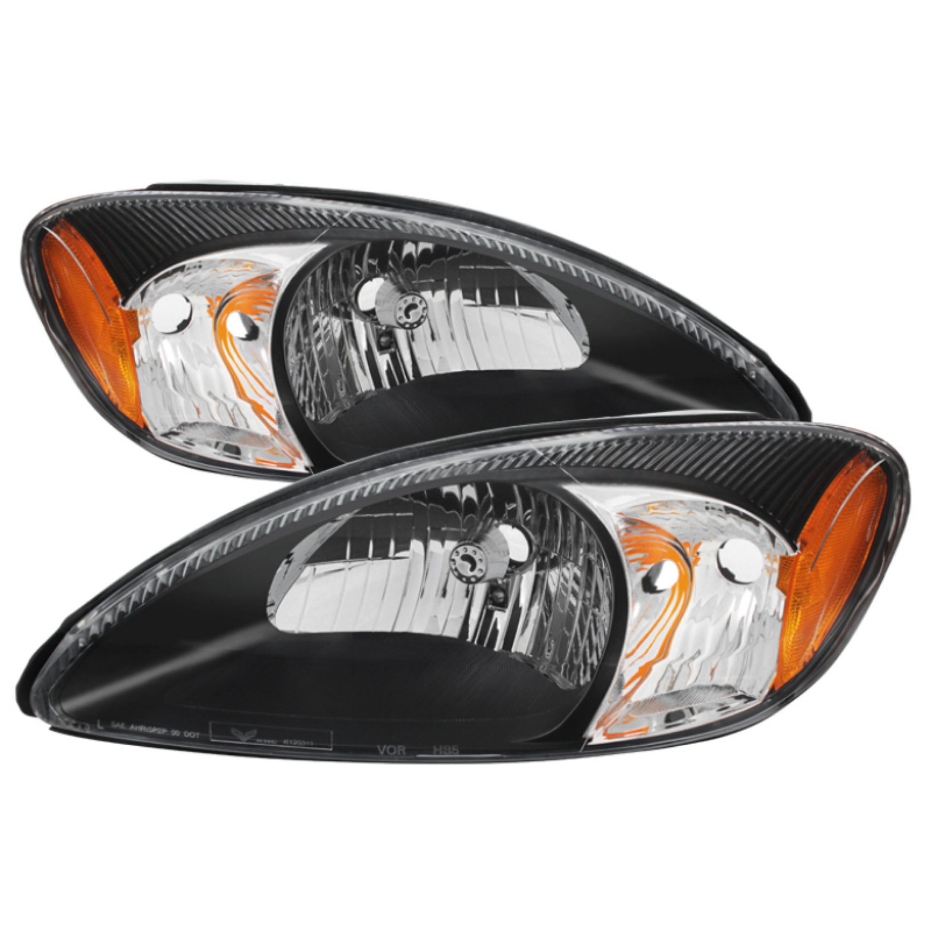 Picture of xTune Ford Taurus 2000-2007 Crystal Headlights Black HD-JH-FTA00-AM-BK