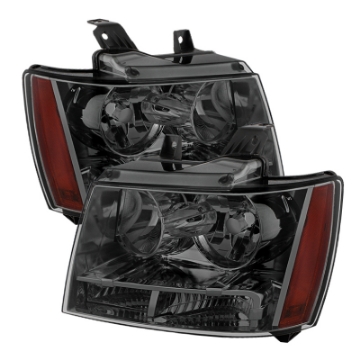 Picture of xTune Chevy Suburban 1500-2500 07-14 Crystal Headlights Smoke HD-JH-CSUB07-AM-SM
