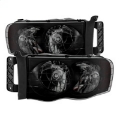 Picture of xTune Dodge Ram 1500 02-05 Amber Crystal Headlights HD-JH-DR02-AM-BSM