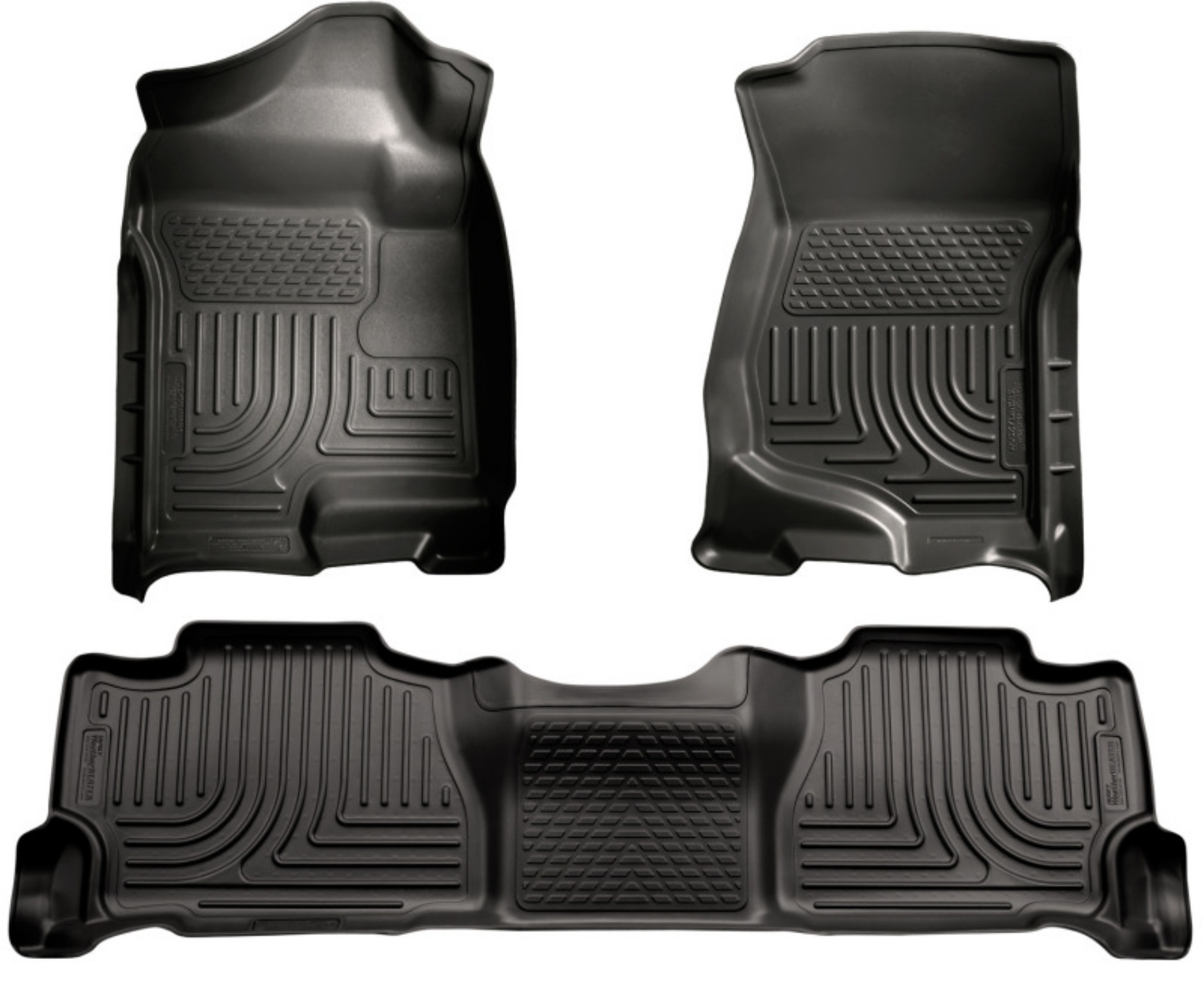Picture of Husky Liners 07-13 GM Escalade-Suburban-Yukon WeatherBeater Black Front & 2nd Seat Floor Liners