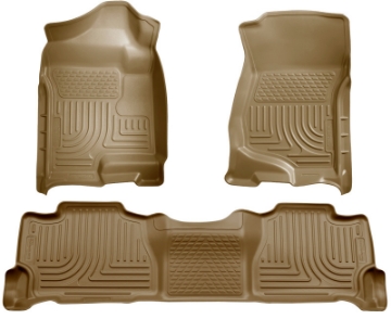 Picture of Husky Liners 07-13 GM Escalade-Suburban-Yukon WeatherBeater Tan Front & 2nd Seat Floor Liners
