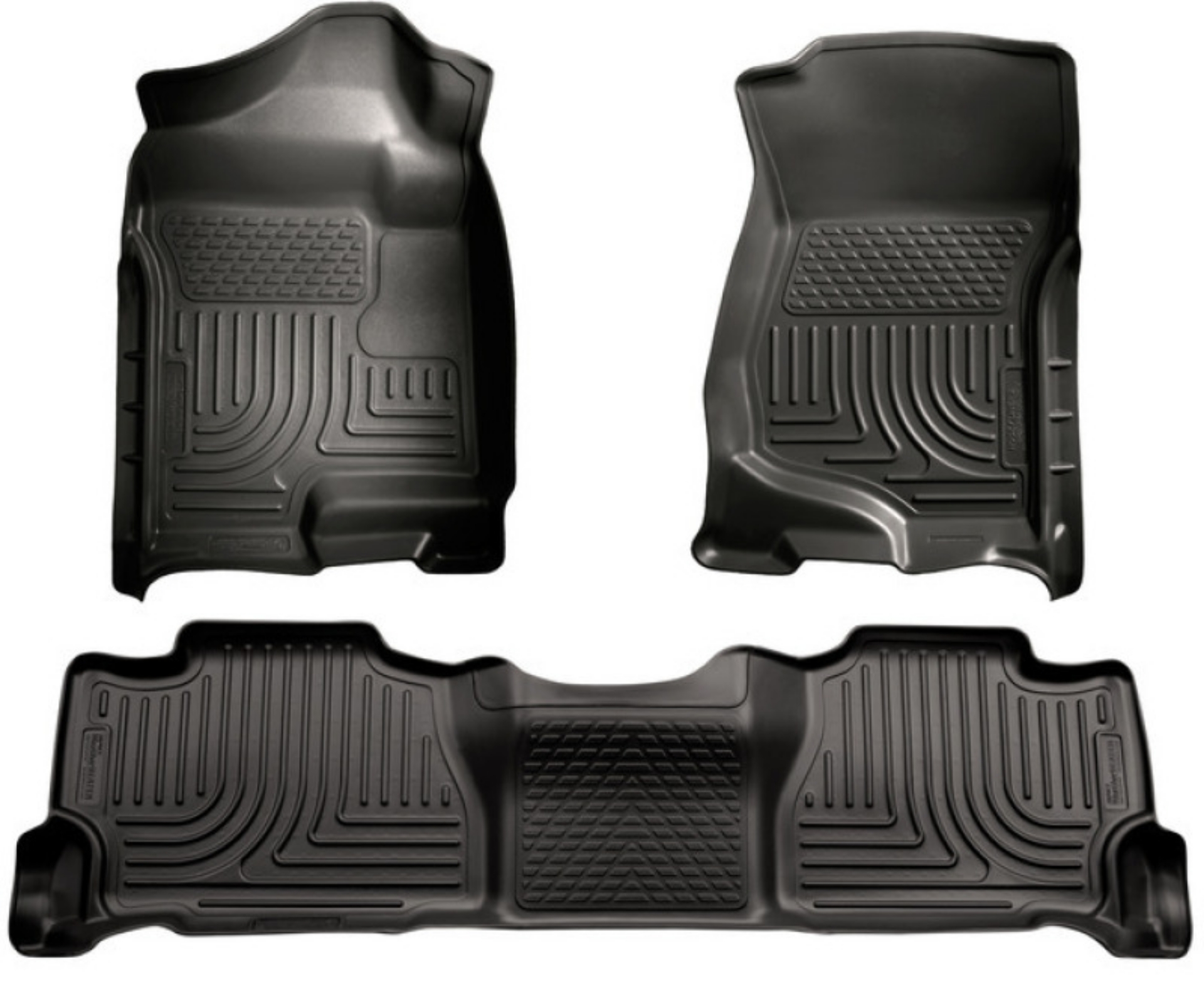 Picture of Husky Liners 07-13 GM Escalade ESV-Avalanche-Suburban WeatherBeater Black Front-2nd Row Floor Liners