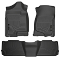 Picture of Husky Liners 07-13 GM Escalade ESV-Avalanche-Suburban WeatherBeater Black Front-2nd Row Floor Liners