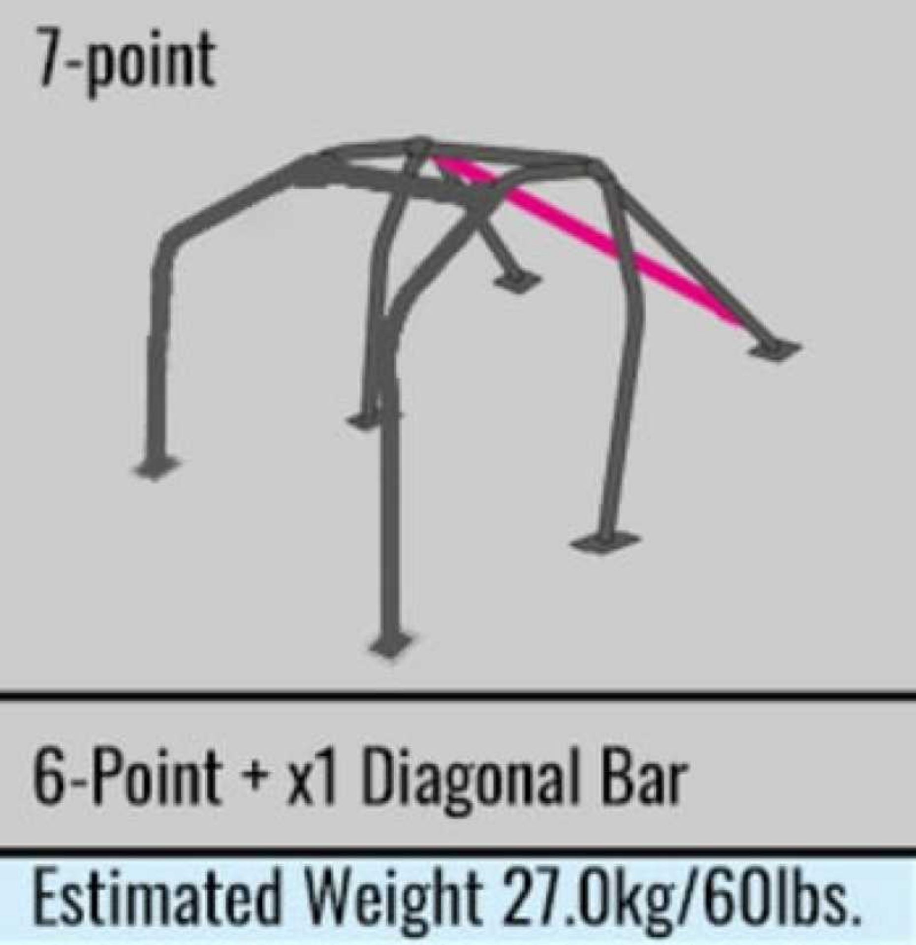 Picture of Cusco Roll Cage Safety21 7 point Dash Escape 2 Passenger Nissan S13 S-O - No Cancel