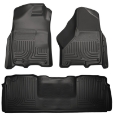 Picture of Husky Liners 10-12 Dodge Ram 2500-3500 Mega Cab WeatherBeater Combo Black Floor Liners