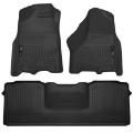 Picture of Husky Liners 10-12 Dodge Ram 2500-3500 Mega Cab WeatherBeater Combo Black Floor Liners