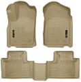 Picture of Husky Liners 11-13 Dodge Durango - 11-13 Jeep Grand Cherokee WeatherBeater Combo Tan Floor Liners