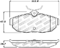 Picture of StopTech Performance 05-09 Ford Mustang Cobra-Mach 1 V6-GT - 10 Shelby-Shelby GT Rear Brake Pads
