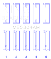 Picture of King Kia-Mazda DOHC 16 Valve-SOHC 16 Valve-SOHC 8 Valve Size +0-25 Main Bearing Set