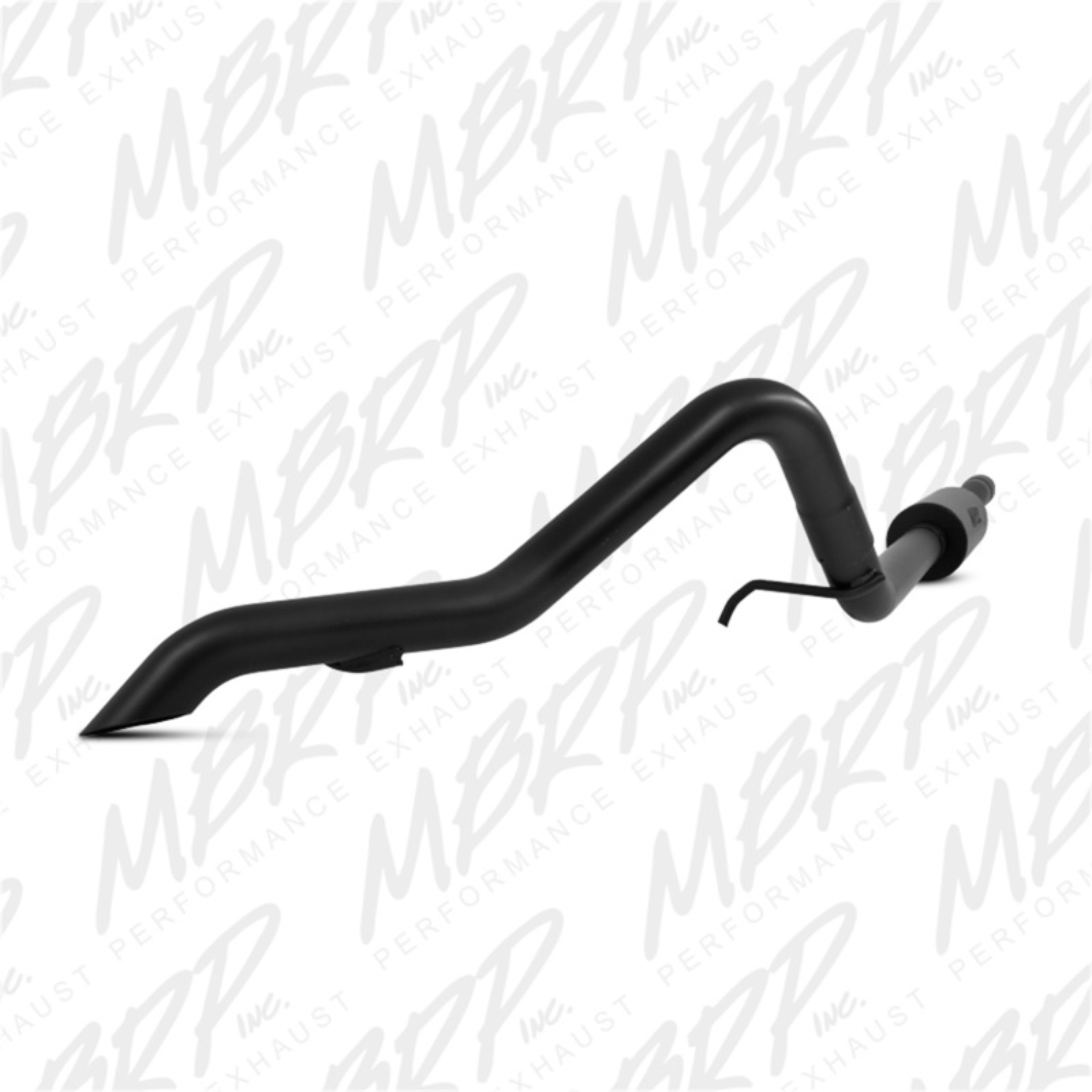 Picture of MBRP 12 Jeep Wrangler-Rubicon 3-6L V6 Cat Back Single Rear Exit Off-Road Black Exhaust