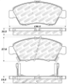 Picture of StopTech Performance 06-11 Honda Civic Sedan Hybrid Front Brake Pads