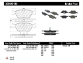 Picture of StopTech Performance 98-04 Volvo S60-98-00 S70-98-00 V70-93-97 850 Series Front Brake Pads