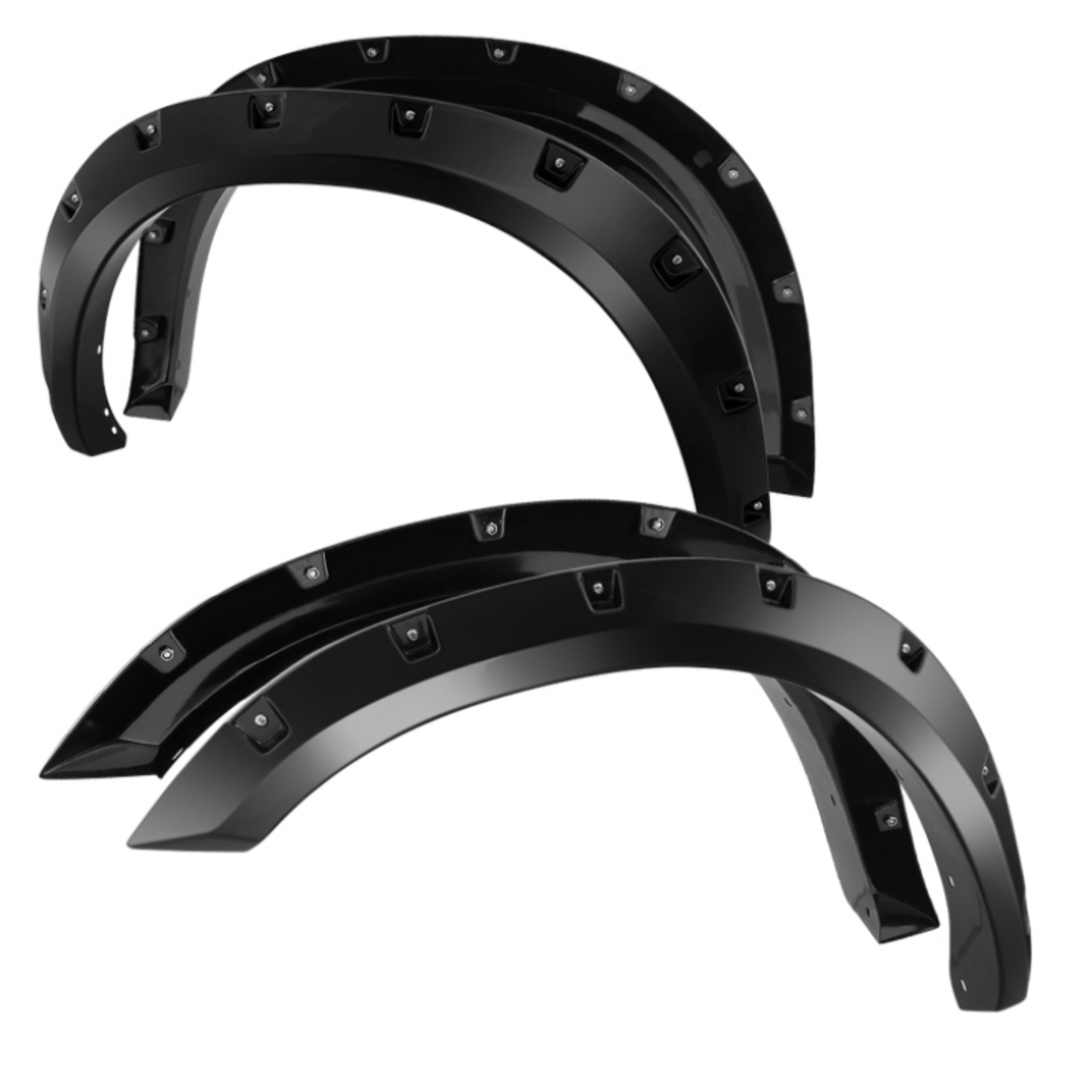 Picture of Xtune Dodge Ram 1500 2009-2014 Paintable Bolt-On Rivet Style Fender Flares -Smooth Black FF-DR09-PA