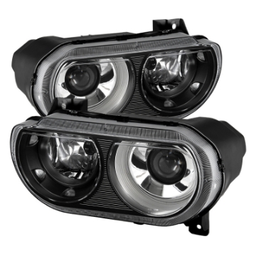Picture of xTune Dodge Challenger 08-14 Xenon Hid Model Only Projector Headlamps Black HD-JH-DCHAL08-HID-BK